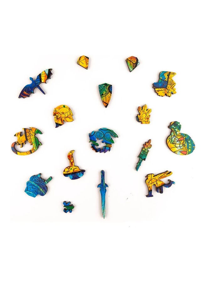 118-Piece Animal Shaped Wooden Jigsaw Puzzle Set