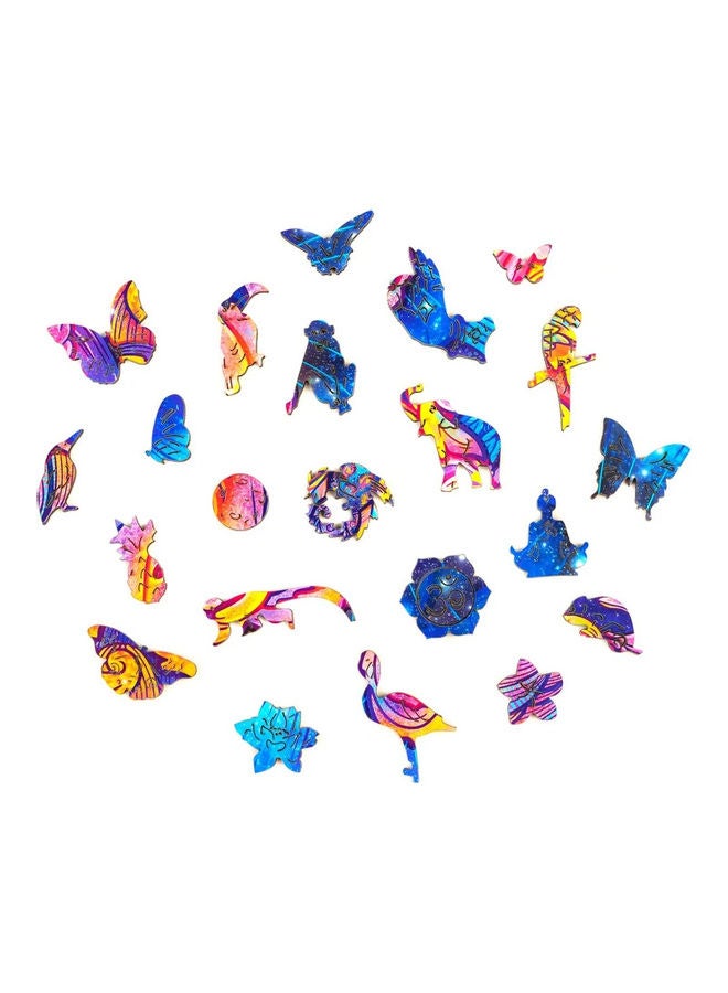 180-Piece Animal Shaped Wooden Jigsaw Puzzle