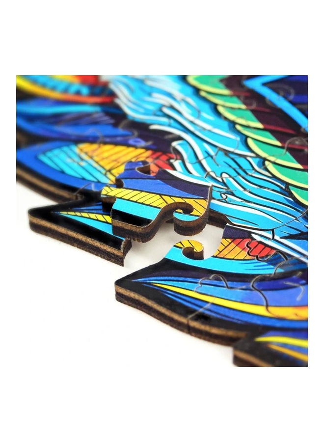 187-Piece Animal Shaped Wooden Jigsaw Puzzle