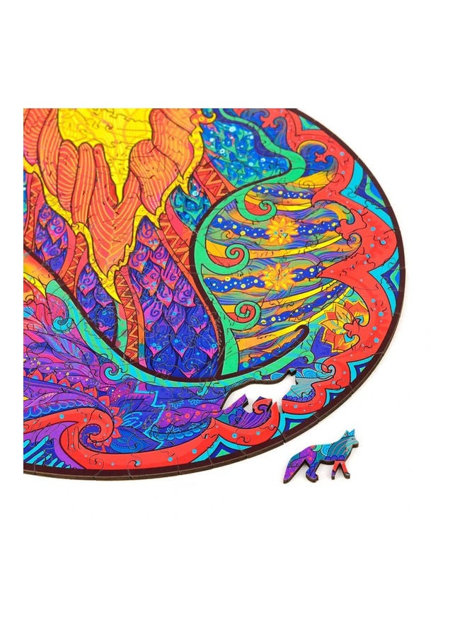 108-Piece Animal Shaped Wooden Jigsaw Puzzle