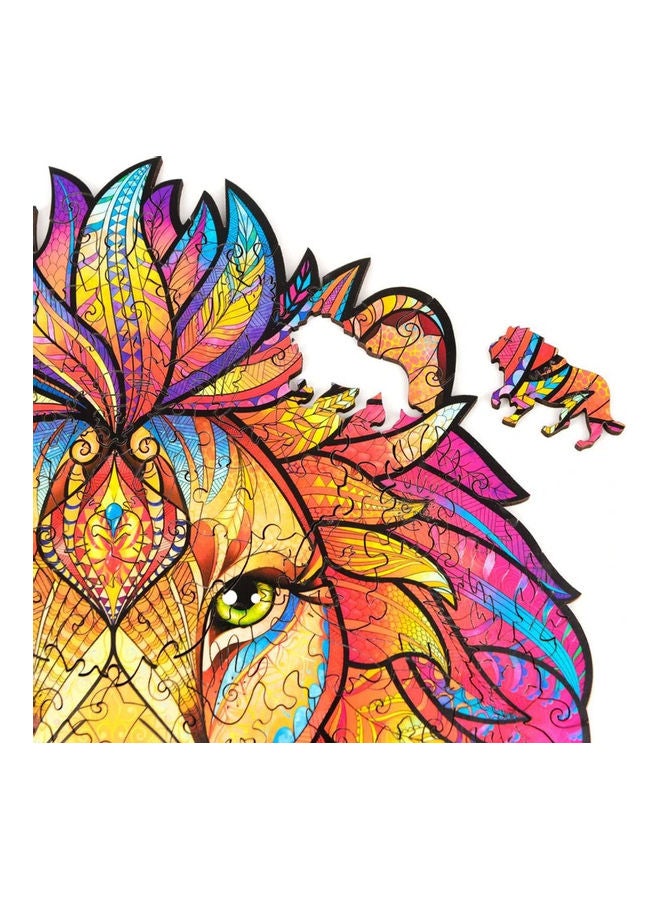95-Piece Animal Shaped Wooden Jigsaw Puzzle