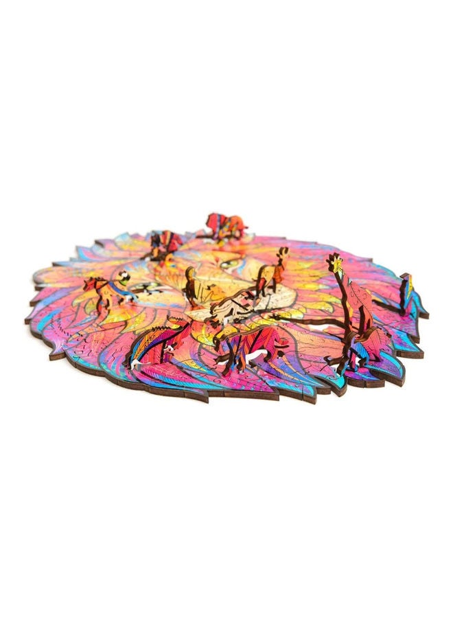 95-Piece Animal Shaped Wooden Jigsaw Puzzle