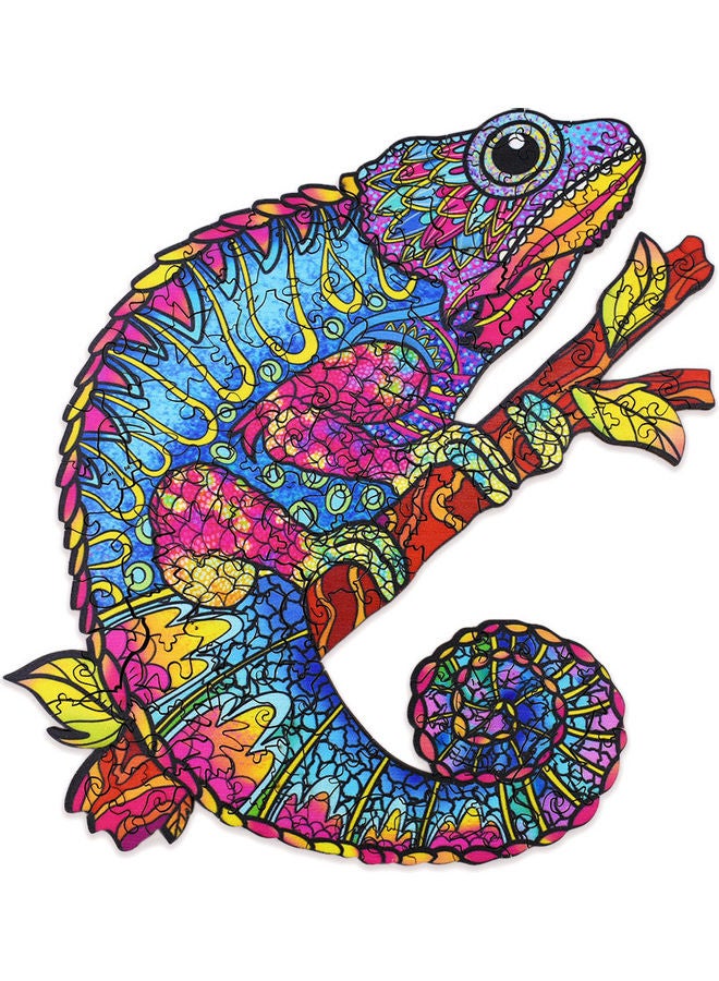 150-Piece Animal Shaped Wooden Jigsaw Puzzle