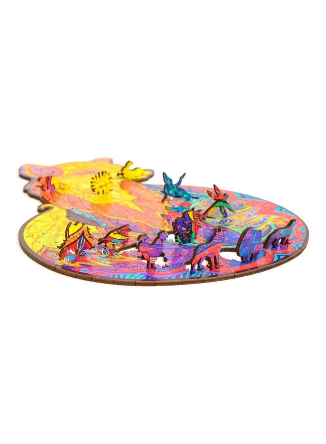 108-Piece Animal Shape Wooden Jigsaw Puzzle