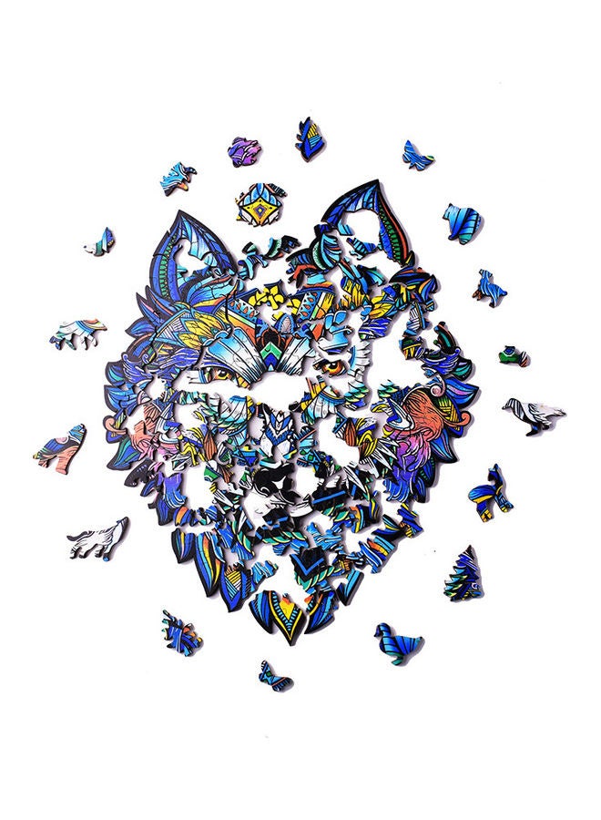 187-Piece Animal Shape Wooden Jigsaw Puzzle