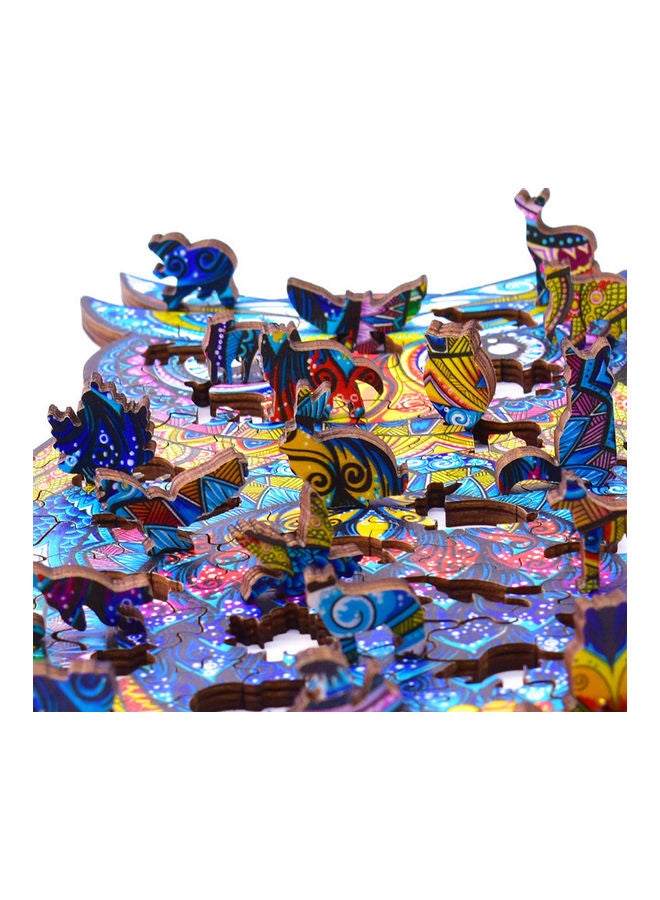 187-Piece Animal Shape Wooden Jigsaw Puzzle