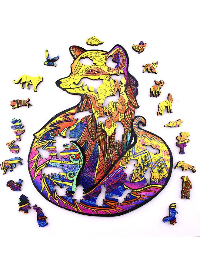 200-Piece Animal Shaped Wooden Jigsaw Puzzle