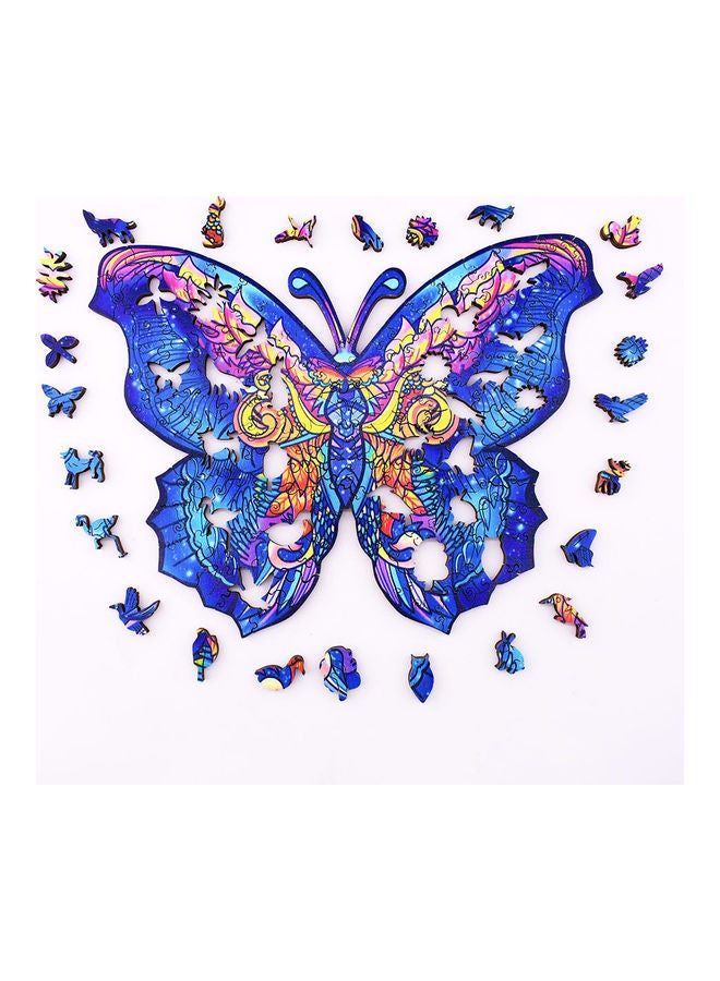 150-Piece Animal Shaped Wooden Jigsaw Puzzle