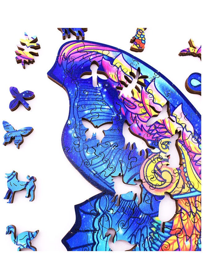 150-Piece Animal Shaped Wooden Jigsaw Puzzle