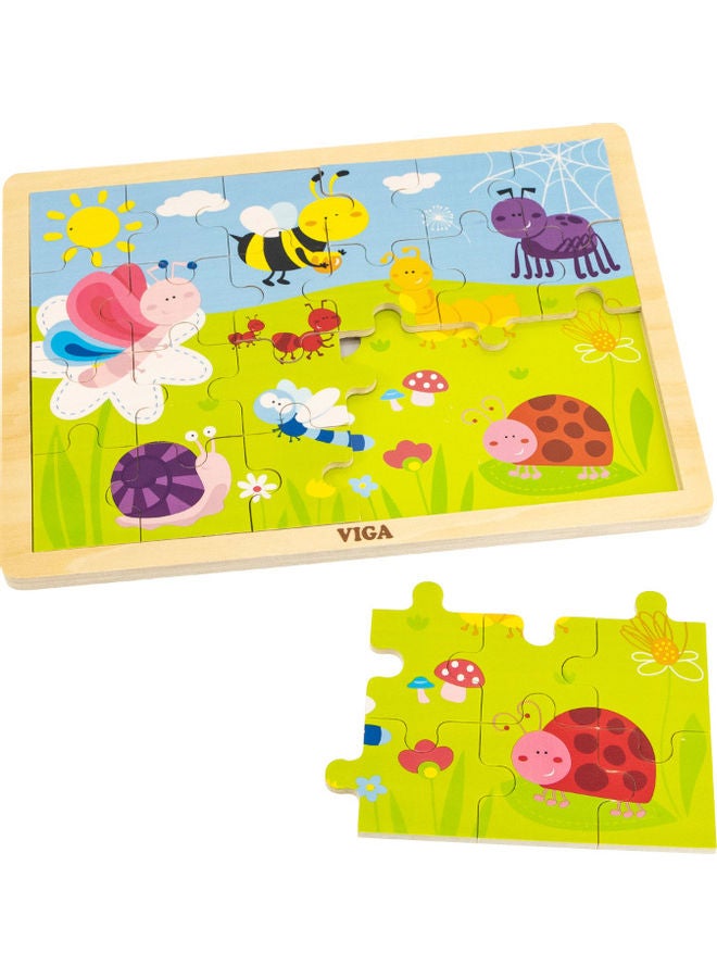 24-Piece Deluxe Wooden Jigsaw Puzzle