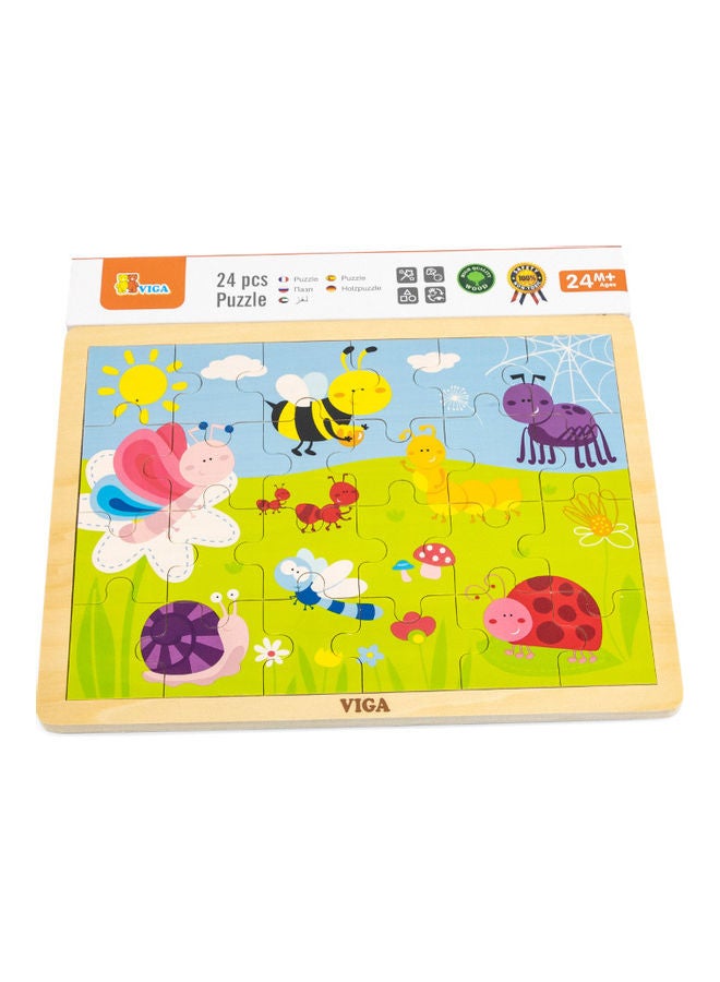 24-Piece Deluxe Wooden Jigsaw Puzzle