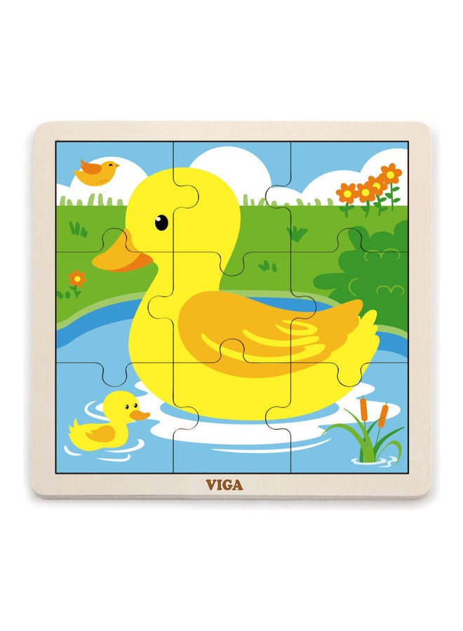 9-Piece Wooden Duck Puzzle