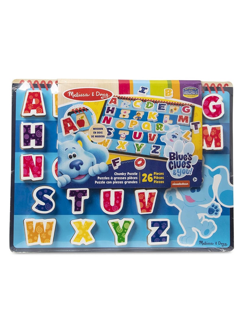 Blues Clues & You Wooden Chunky Alphabet Puzzle - 26 Pieces