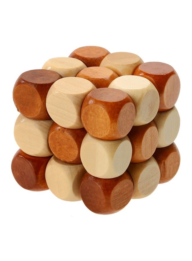 Wooden Puzzle Cube 6x6x6cm