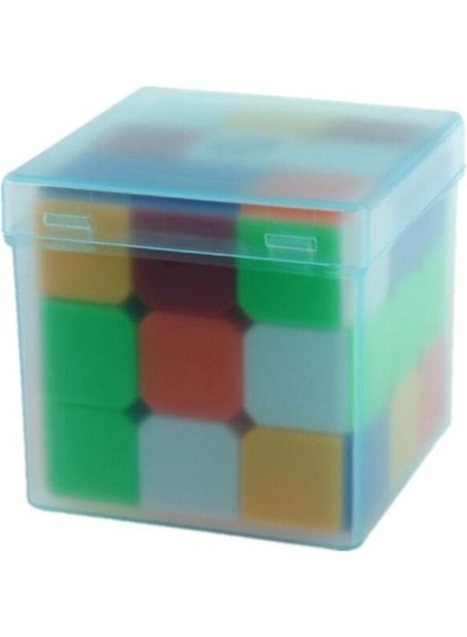 2-Piece Transparent Square Shape Cube Protection Box