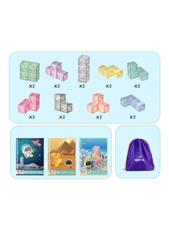 Luxury Magnetic Building Blocks Cube Assembling Puzzle Toy