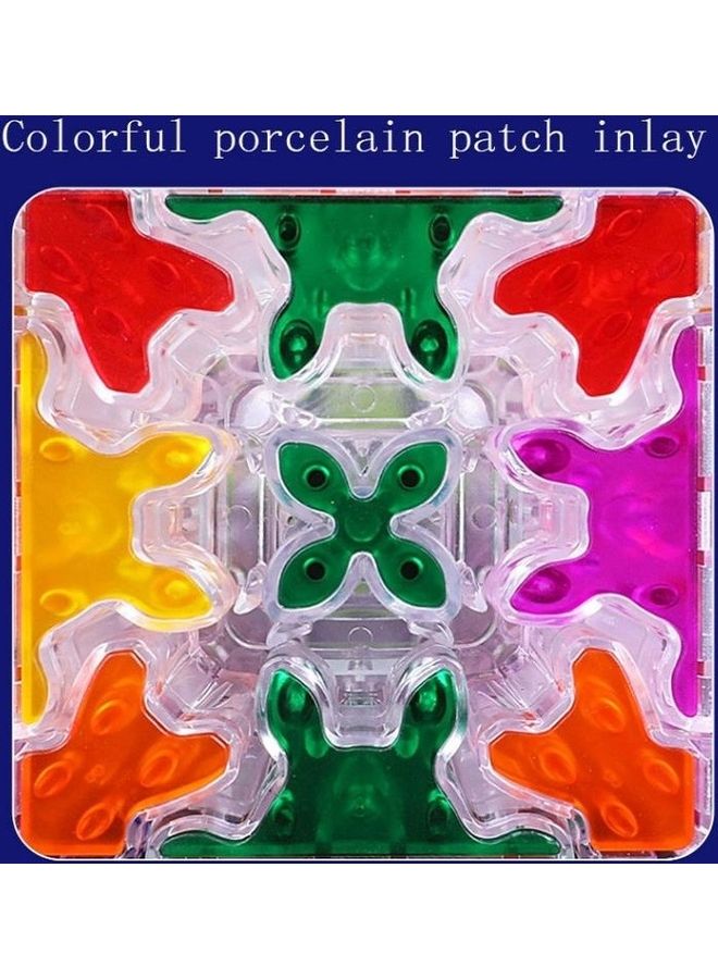 Three Order Transparent Gear Series Rubik Cube Puzzle Toy