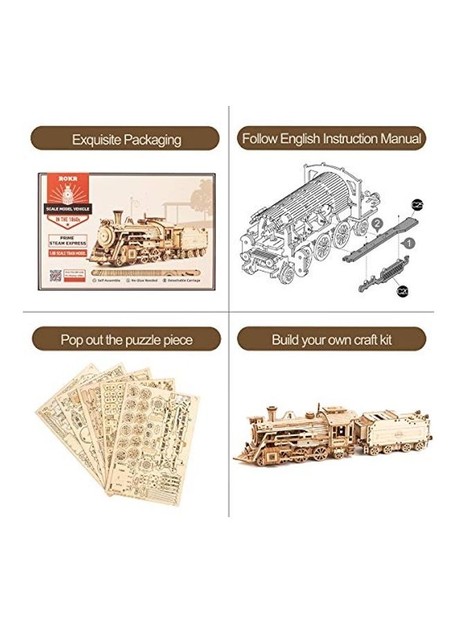 3D Wooden Puzzle Set 6.5x7x5inch