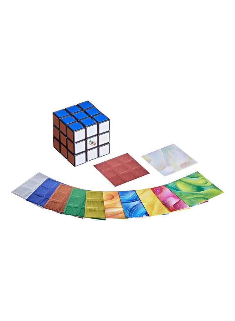 Rubik's Cube 3x3 Puzzle, Original Rubik's Product, Includes Removable Mod Stickers to Customize, Toy for Kids Ages 8 and Up