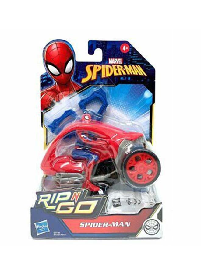 Marvel Spider-Man: Spider-Man Stunt Vehicle 6-Inch-Scale Super Hero Action Figure And Vehicle Toy Great Kids For Ages 4 And Up 8.25x2.5x5.5inch