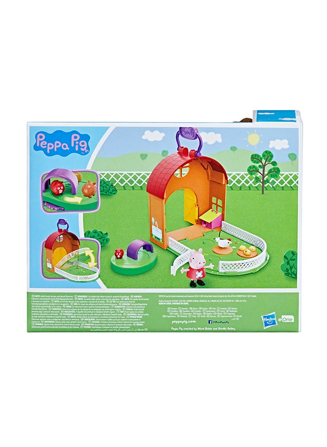 Peppa  Peppa’s Adventures Peppa’s Petting Farm Fun Playset Preschool Toy, Includes 1 Figure and 4 Accessories, Ages 3 and Up