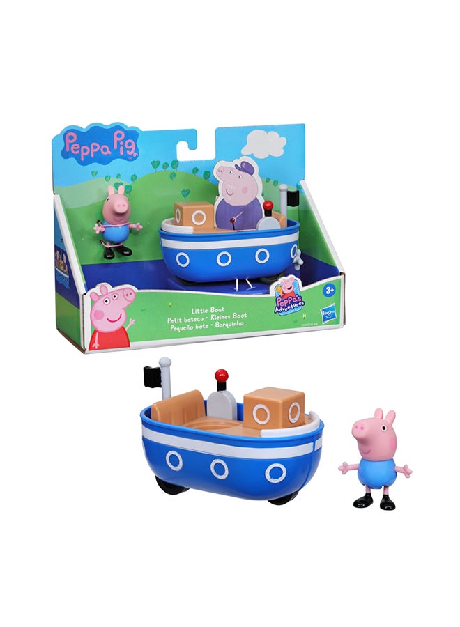 Peppa  Peppa's Adventures Little Boat Toy Includes 3-inch George  Figure, Inspired by the TV Show, For Preschoolers Ages 3 and Up