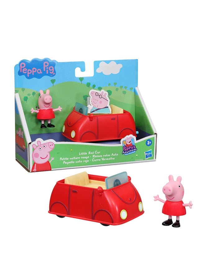 Peppa  Peppa’s Adventures Little Vehicles Little Red Car Toy with Figure, Ages 3 and Up