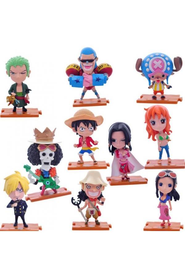10-Piece Anime Miniature