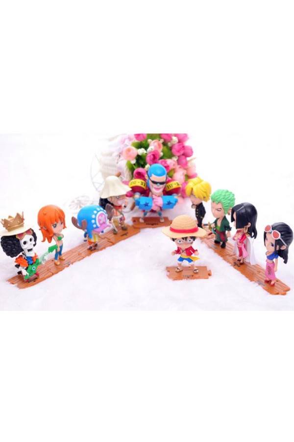 10-Piece Anime Miniature