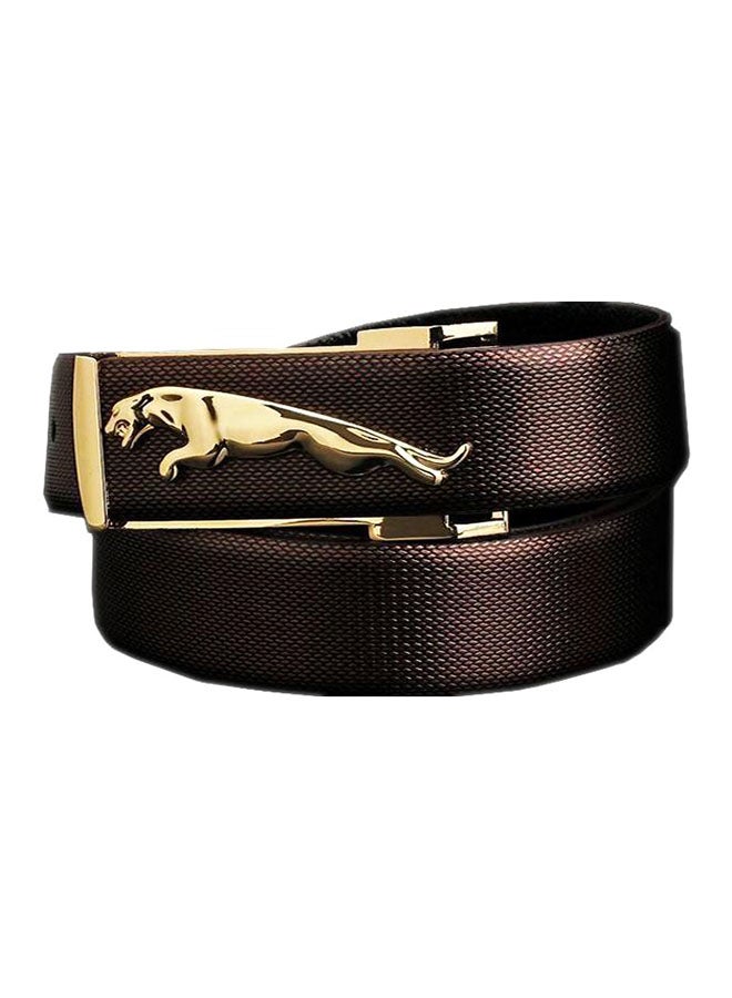 Cowhide Leather Belt Gold