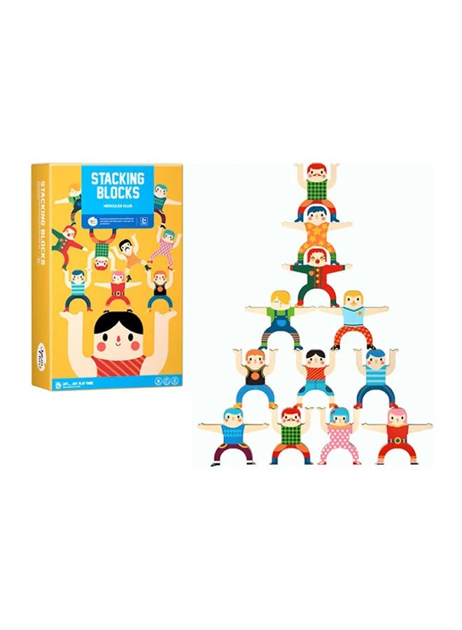 Hercules High Kindergarten Early Education Parent Child Interaction Balance Building Block Toys Stacked Music 20.3cm