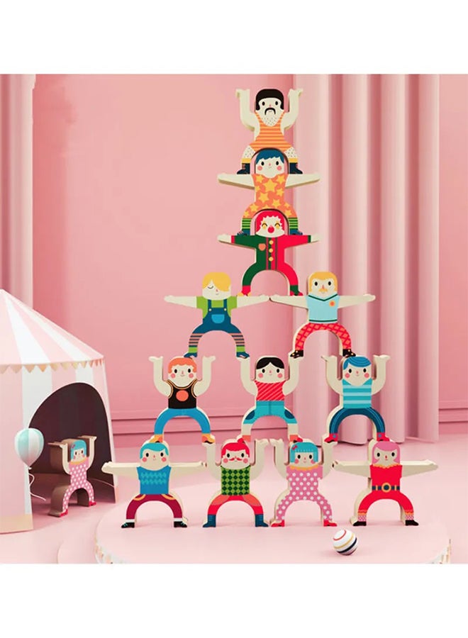 Hercules High Kindergarten Early Education Parent Child Interaction Balance Building Block Toys Stacked Music 20.3cm
