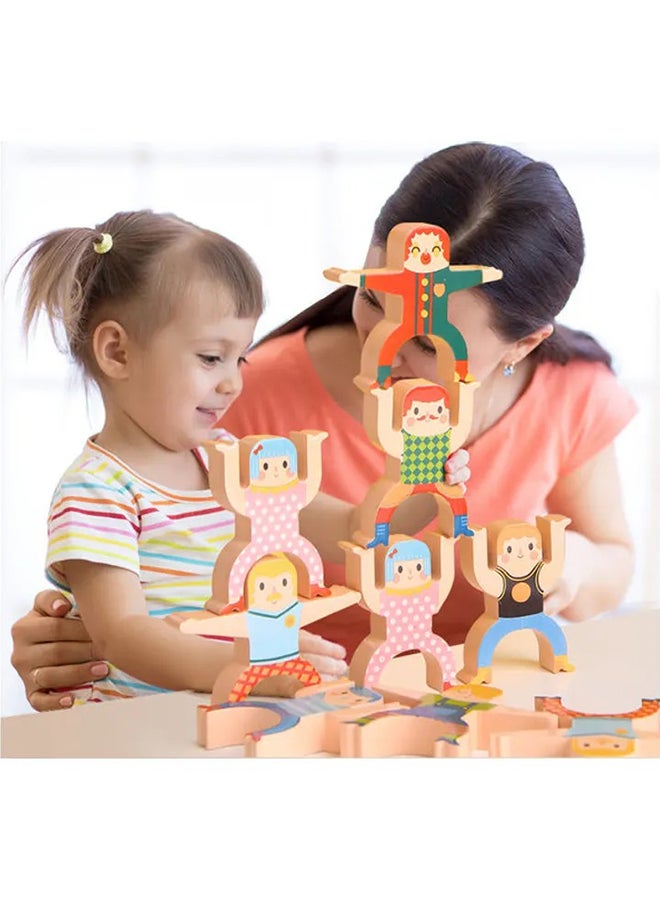 Hercules High Kindergarten Early Education Parent Child Interaction Balance Building Block Toys Stacked Music 20.3cm