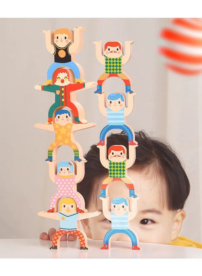 Hercules High Kindergarten Early Education Parent Child Interaction Balance Building Block Toys Stacked Music 20.3cm