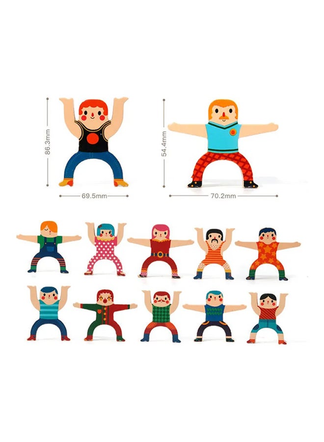 Hercules High Kindergarten Early Education Parent Child Interaction Balance Building Block Toys Stacked Music 20.3cm