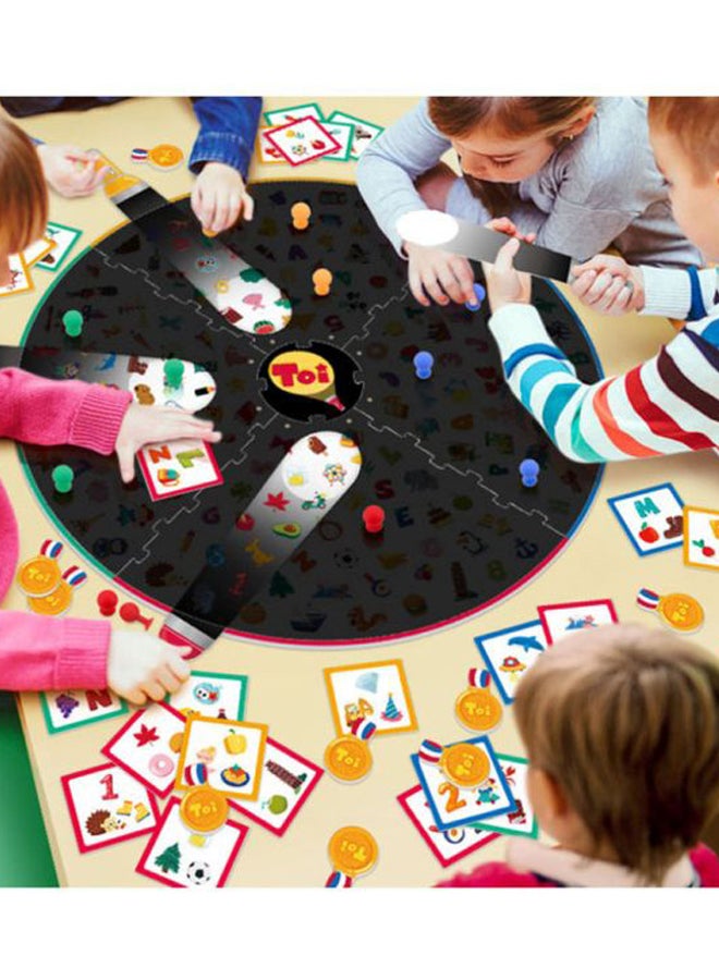 Small Flashlight Treasure Hunt Cognitive Card Multi Function Children's Board Game 30cm