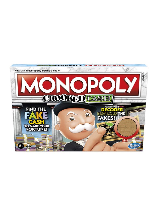 Crooked Cash Board Game For Families And Kids Ages 8 And Up, Includes Mr. Monopoly Decoder To Find Fakes, Game For 2-6 Players Hasbro Games For Adults And Teens Indoor Home Game