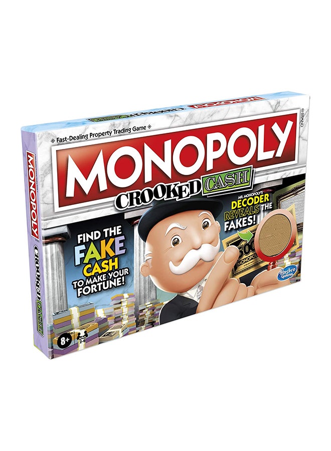 Crooked Cash Board Game For Families And Kids Ages 8 And Up, Includes Mr. Monopoly Decoder To Find Fakes, Game For 2-6 Players Hasbro Games For Adults And Teens Indoor Home Game