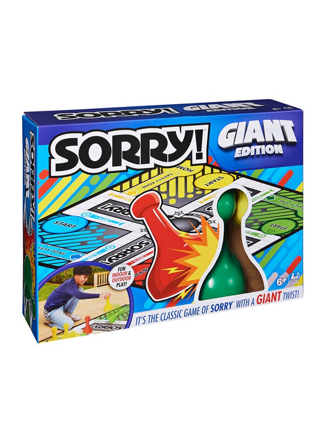 Giant Edition Sorry Game 1 Players