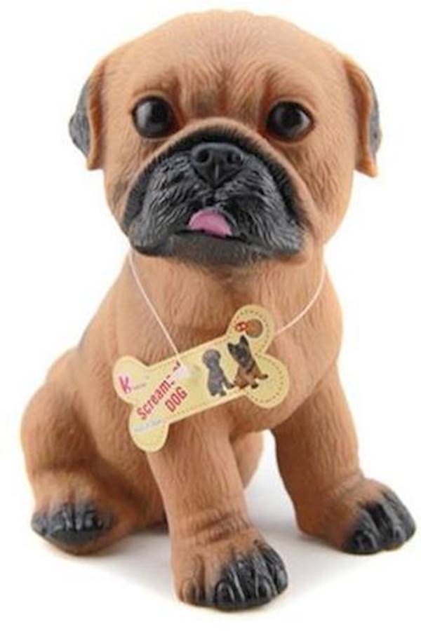 Rubber Toy Little Pug Screaming Dog Children's Toy