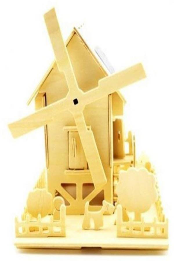 Solar Diy Wooden Hut Manual 3D Model