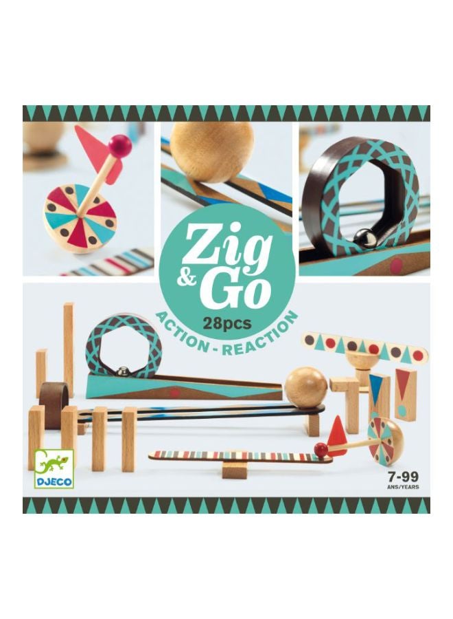 25-Piece Zig And Go Action Reaction Toy DJ05640