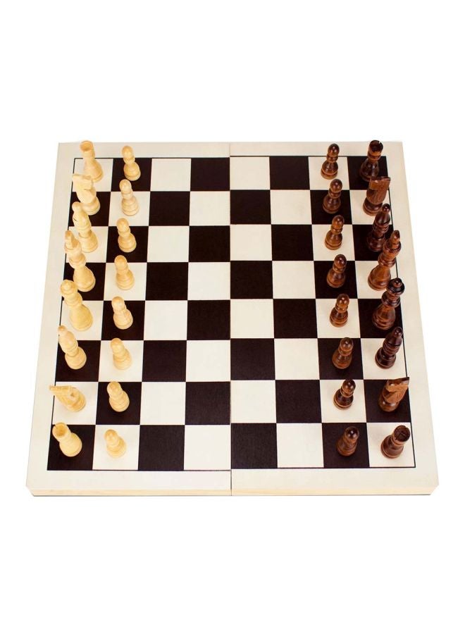 33-Piece Wooden Folding Chess Game GGAM-101 14inch