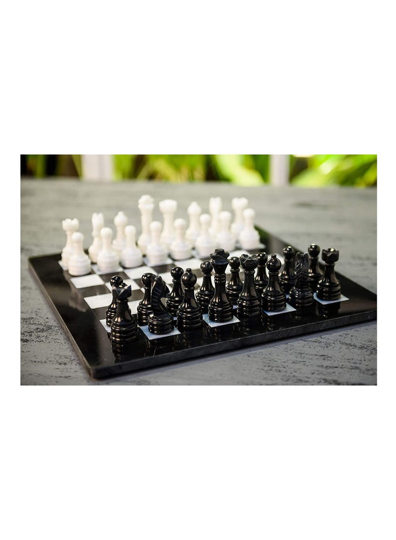 Handmade Marble Full Chess Game Set With Storage Box