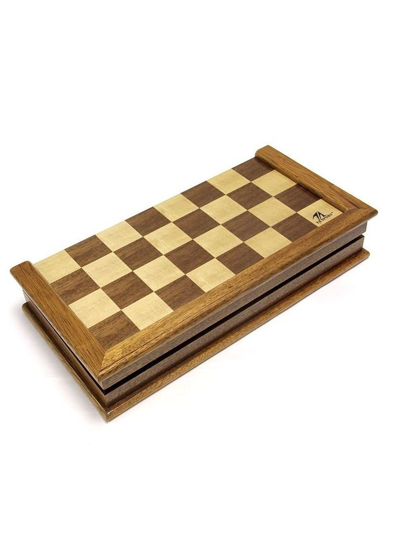 Wooden Chess Set Portable Folding Board Game