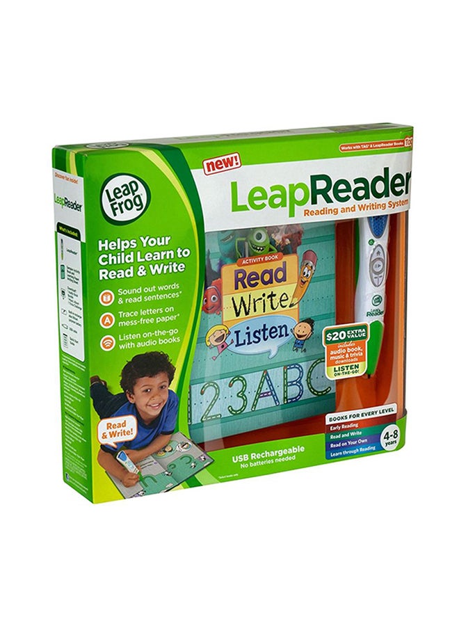 Leap Reader Rechargeable Early Reading And Writing System With Audio Book Music 1.9x17.1x2.5cm