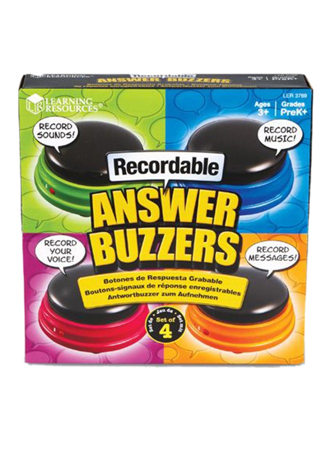 4-Piece Recordable Answer Buzzers