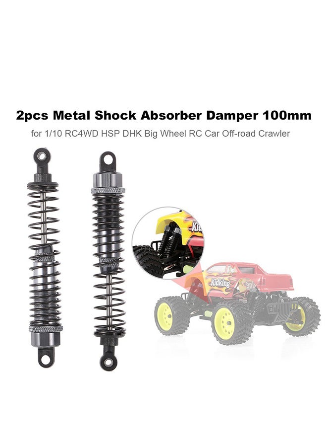 2-Piece RC Car Parts Metal Shock Absorber Damper