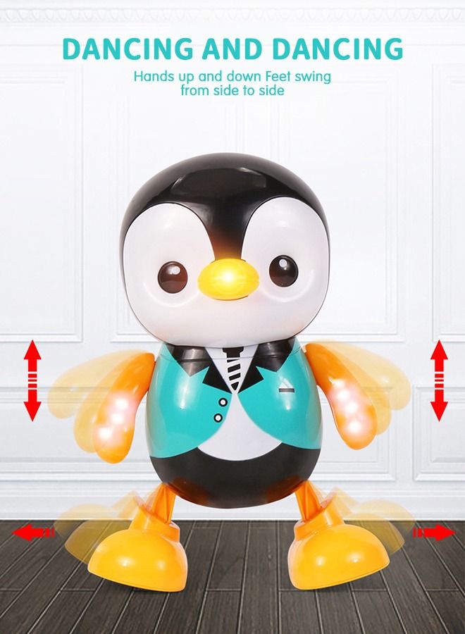 Penguin Dancing and Singing Musical Toys for Toddlers, Infant and Baby Educational Learning Toys Moving Walking Dancing Toys with Music and Lights Gifts for Kids