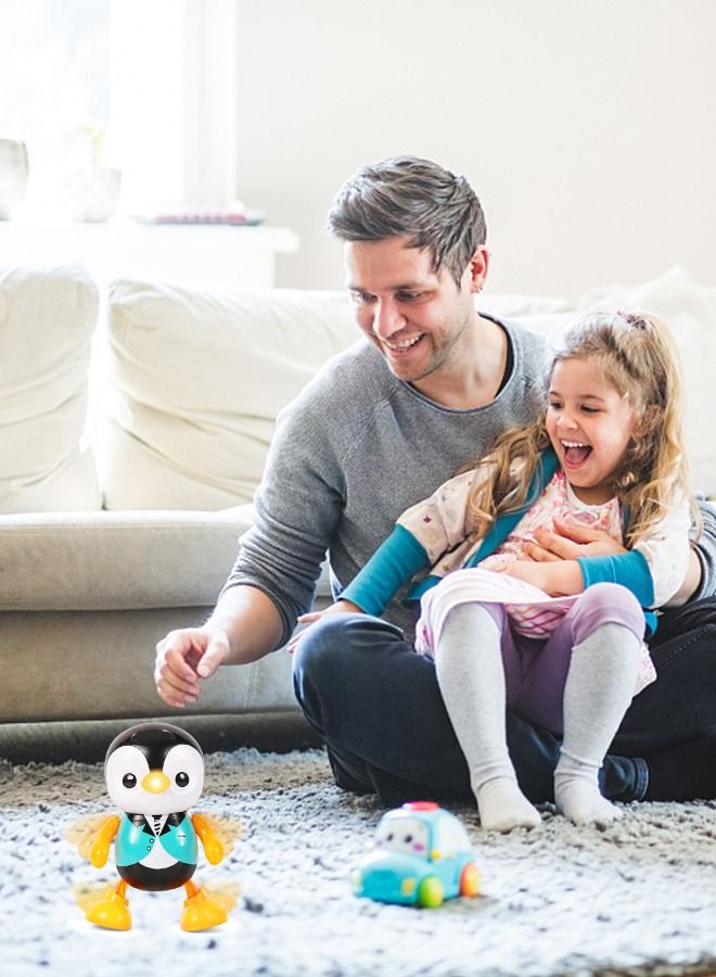 Penguin Dancing and Singing Musical Toys for Toddlers, Infant and Baby Educational Learning Toys Moving Walking Dancing Toys with Music and Lights Gifts for Kids